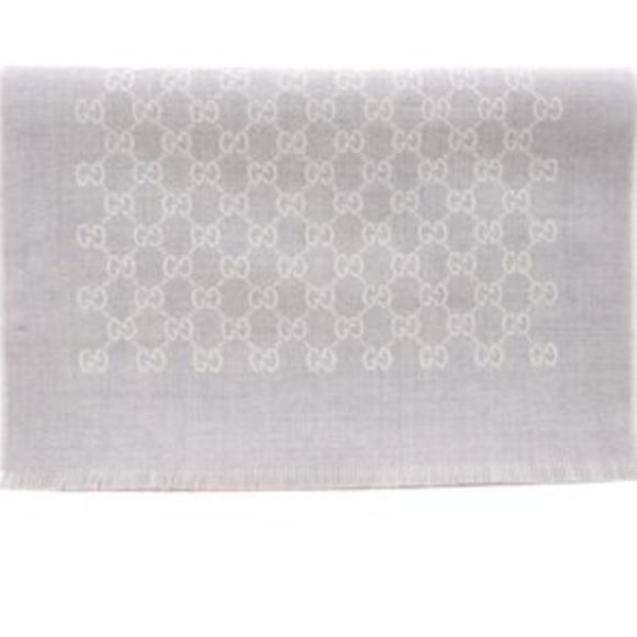 GUCCI Double Jacquard GG Wool Scarf - Picture 2 of 3